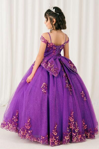 Elara Belle Girls Pageant Dress | Flower Girl Ball Gown