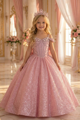 Ariana Royal Sparkle Pageant Gown for Girls