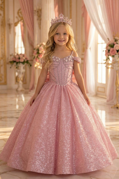 Ariana Royal Sparkle Pageant Gown for Girls