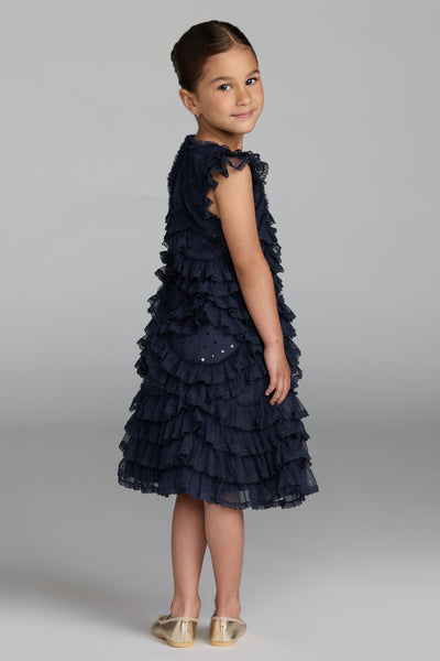 Mac Duggal Girls Special Occasion Ruffle Dress