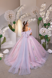 Floral Ombre Girls Pageant Gown | Fashion Couture