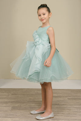 Elowen Bloom Sage Shimmer Tulle Party Dress