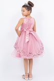 Lynsey Girls Short Sequin Tulle Pageant Dress