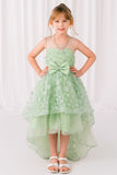 Dusty Pink Hi-Low Girls Party Dress | Blush Collection