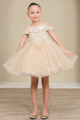 Elena Petal Girls Pageant Party Dress