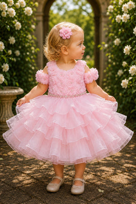 Blush Collection Baby Girl Ruffle Special Occasion Dress