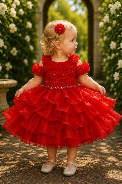 Blush Collection Baby Girl Ruffle Special Occasion Dress