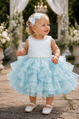 Baby Girls Ruffle Pageant Dress | Blush Collection