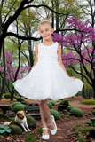 Burgundy Knee Length Flower Girl Dress | Pageant Gown