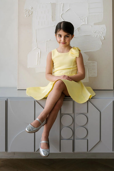 Teter Warm Couture Yellow Girls Party Dress – Solenne