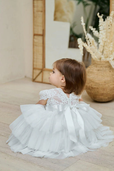 Rebekah Tulle Flower Girl Dress – Baby to Toddler Sizes