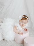 The Annalisa Girls Lace Short Christening Party Dress