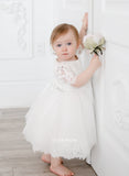 Teter Warm Couture Lace Tulle Baby Christening Baptism Dress