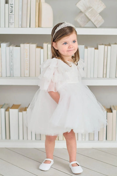 Teter Warm Couture Baptism Lace and Tulle Dress