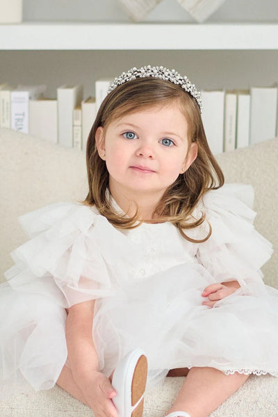 Teter Warm Couture Baptism Lace and Tulle Dress