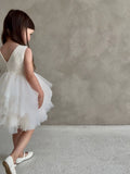 Annelise Rose Pale Pink Lace & Tulle Baby Dress
