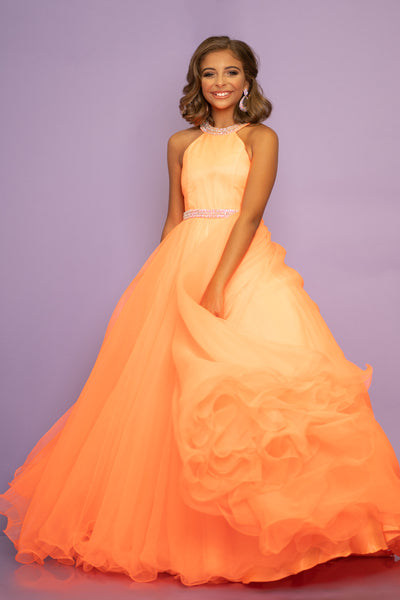 Sugar Kayne Girls Pageant Dress with Rhinestone Trim