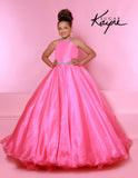 Sugar Kayne Girls Pageant Dress with Rhinestone Trim