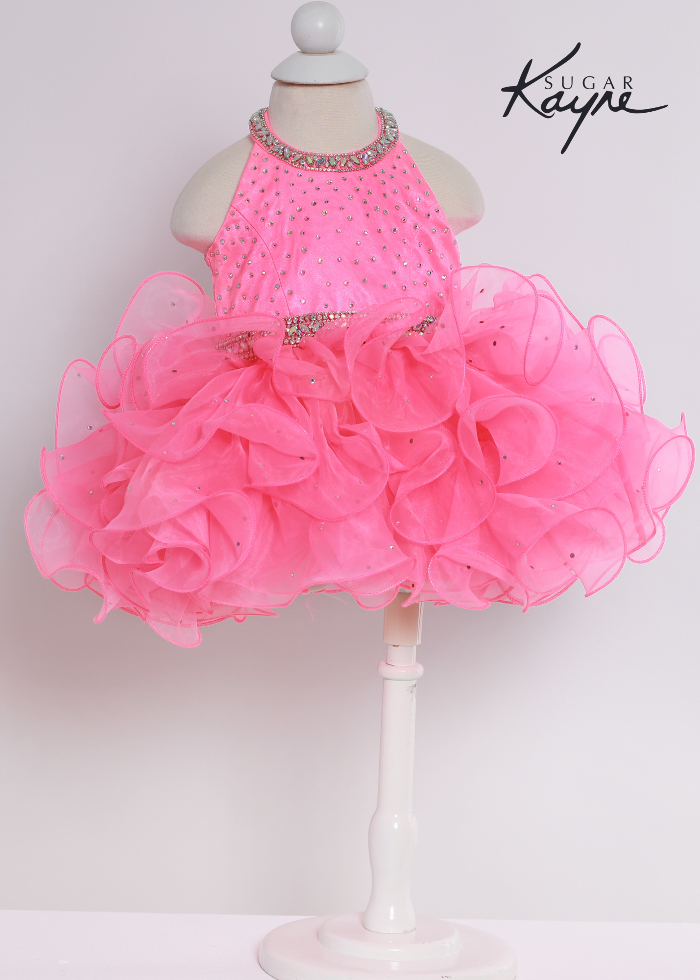 Sugar Kayne Organza Cupcake Pageant Birthday Party Ruffled Dress