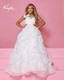 Sugar Kayne Girls Pageant Dress | Orchid, Red & White Gown