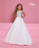 Sugar Kayne Girls Pageant Dress | Sparkle Pleated Ball Gown