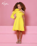 Sugar Kayne Girls Pageant Interview Dress | One-Shoulder Style