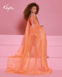 Girls Pageant Romper with Cape | Sugar Kayne Couture