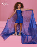 Girls Pageant Romper with Cape | Sugar Kayne Couture