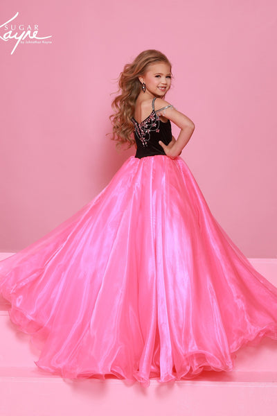 Sugar Kayne Girls Pageant Dress – Beaded Bodice Ballgown