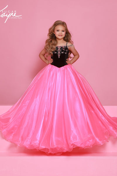 Sugar Kayne Girls Pageant Dress – Beaded Bodice Ballgown