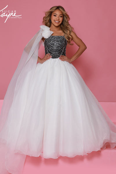 Sugar Kayne Girls Pageant Dress Crystal Ball Gown