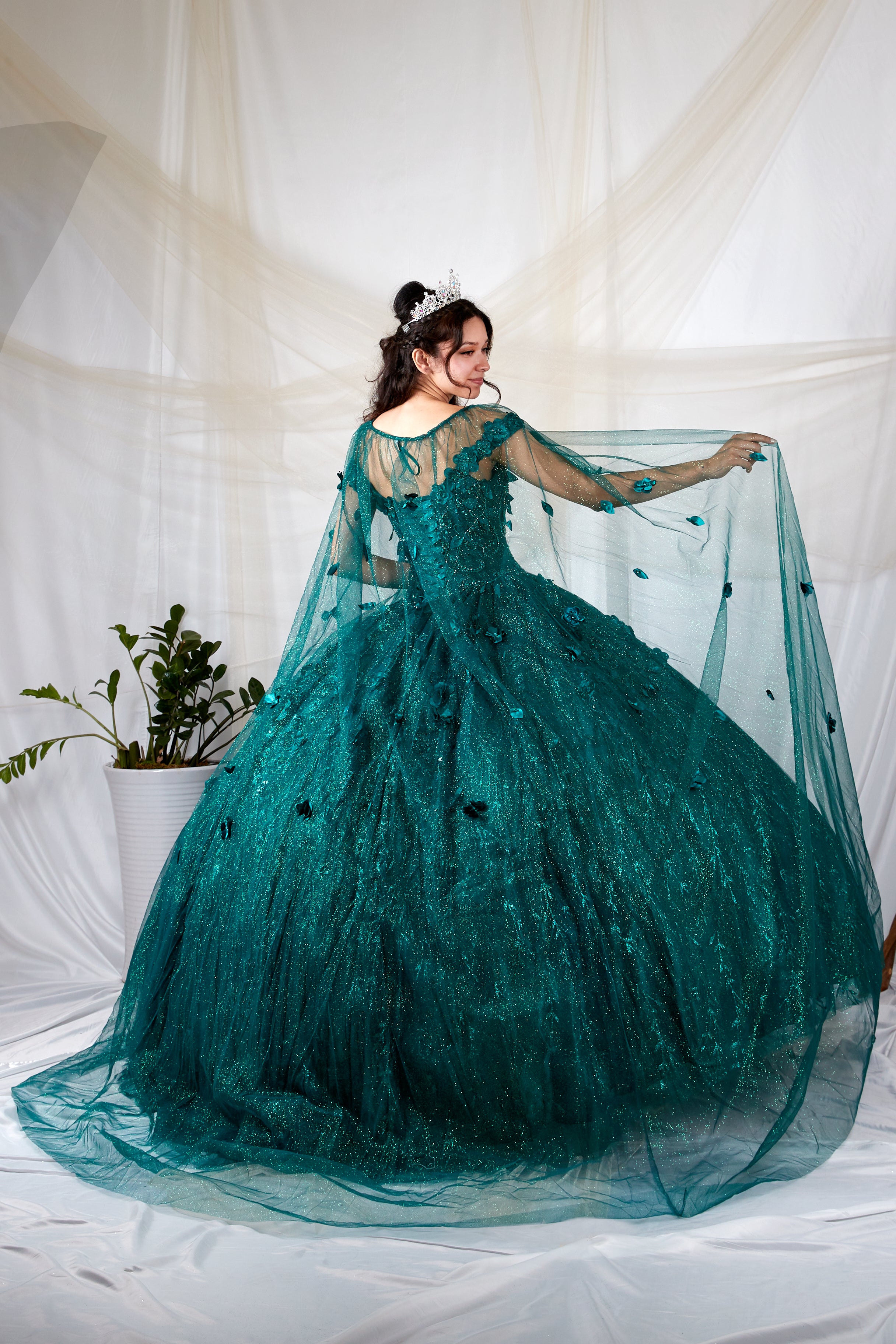 Mireya Emerald Quinceaera Dress Princess Collection Emerald green / SMALL Mireya Emerald Quinceaera Dress Princess Collection Emerald green / SMALL
