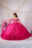 Maritza Hot Pink Quinceañera Dress – Princess Collection