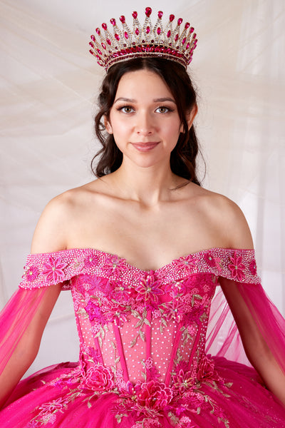 Maritza Hot Pink Quinceañera Dress – Princess Collection