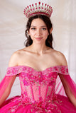 Maritza Hot Pink Quinceañera Dress – Princess Collection
