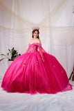 Maritza Hot Pink Quinceañera Dress – Princess Collection