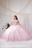 Alessandra Bloom Pink Princess Ball Gown | Quinceañera Dress