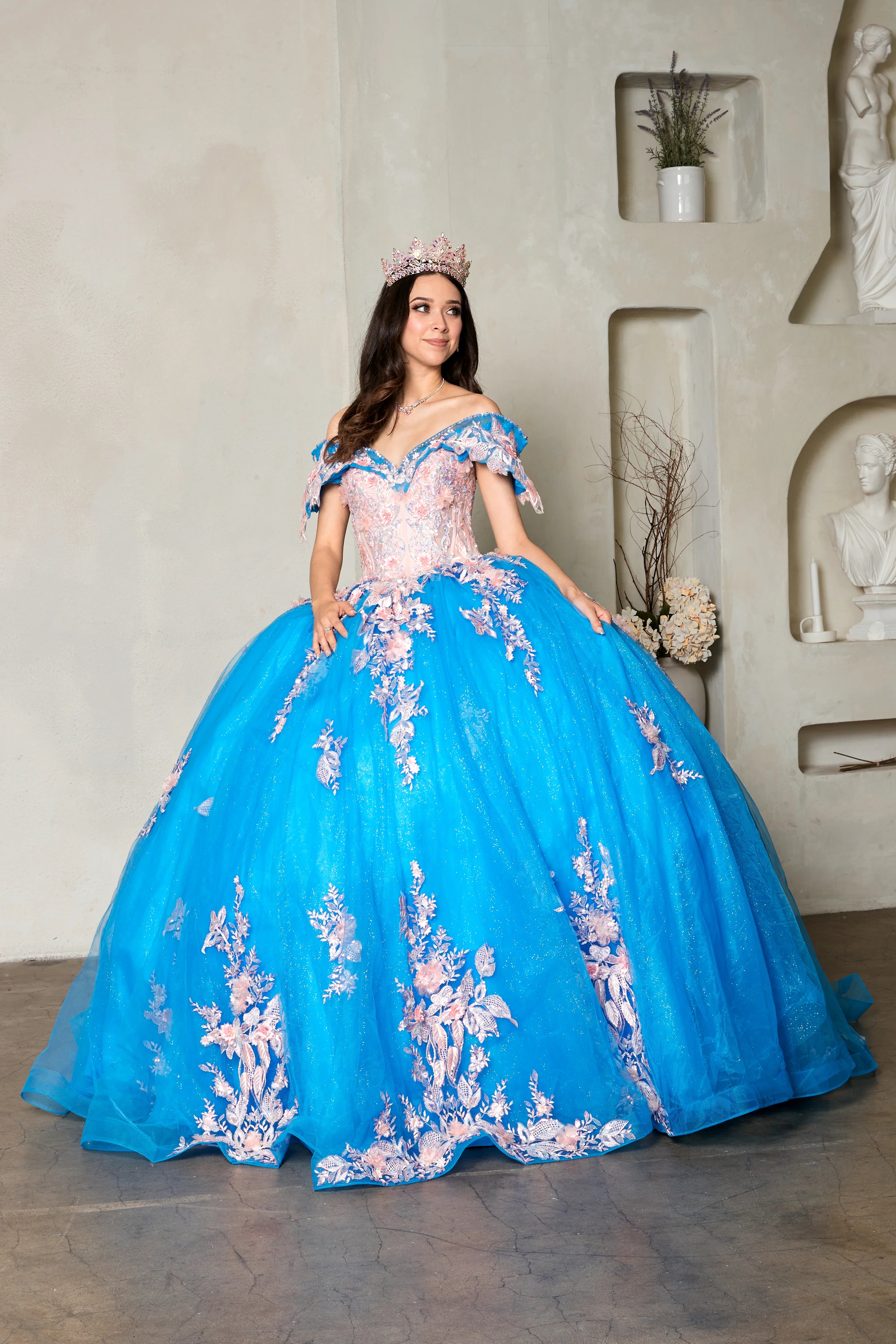 enchanted dress Maribella Enchanted Gown – Butterfly Quinceañera Dress blush blush / SMALL