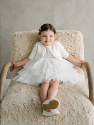 Seloria Grace Off White Dress & Jacket Set | Teter Warm