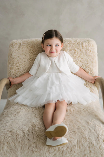 Seloria Grace Off White Dress & Jacket Set | Teter Warm