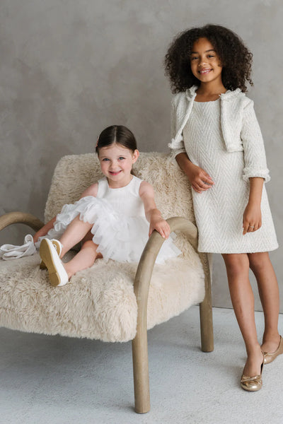 Seloria Grace Off White Dress & Jacket Set | Teter Warm