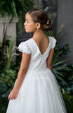 Teter Warm Couture Captivating Flower Girl Communion Lace Tulle Dress