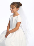 Evie Kids First Communion Veil – Two-Tier Lace Veil