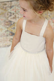 Girls First Communion Tulle Dress | Flower Girl Dress By Amalee Couture