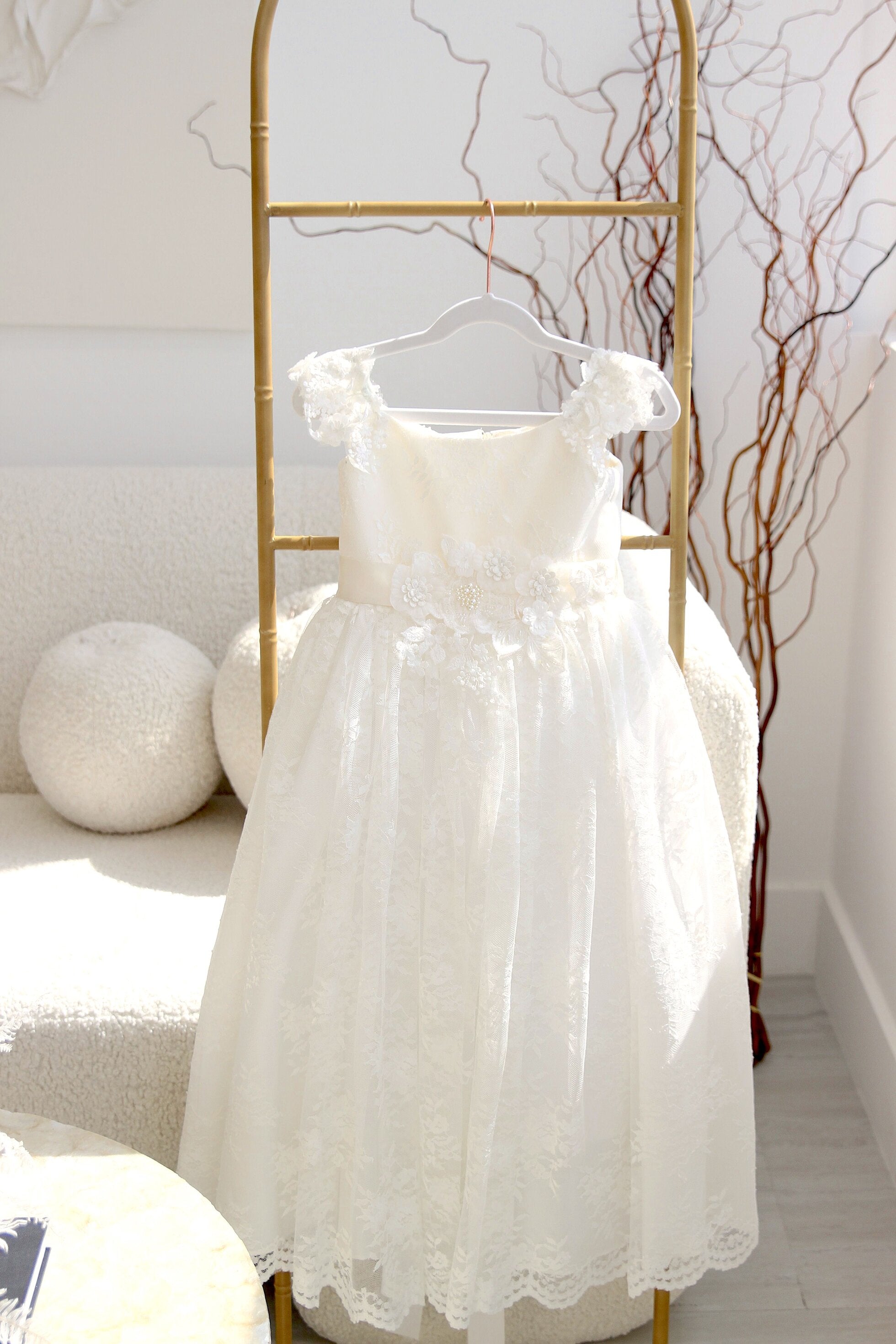 Adorable Amalee Couture First Communion Special Occasion Lace Dress