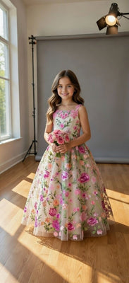 Rosalie Jardin Amalee Couture Floral Garden Gown