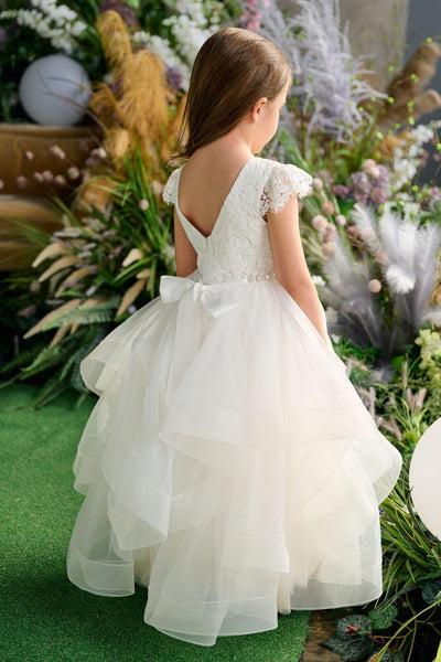 Teter Warm Couture Off White Lace Wedding Flower Girl Dress