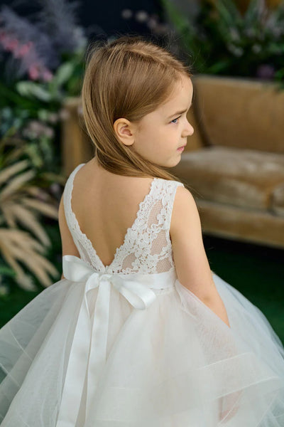 Zariah Tulle Tiered Dress – Communion & Pageant Dress