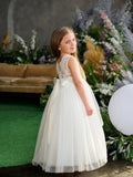 Teter Warm Couture Off White Lace Tulle Flower Girl Dress