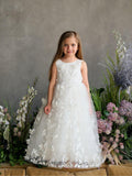 Teter Warm Couture Lacey Flower Girl Special Occasion Dress